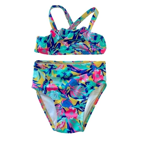 CAT & Jack Toddler Bikini Bathing Suit Floral - Picture 1 of 7